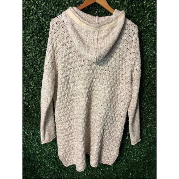 Free People Turn Up The Sun Toggle Jacket Knit Sz Medium - Picture 6 of 6